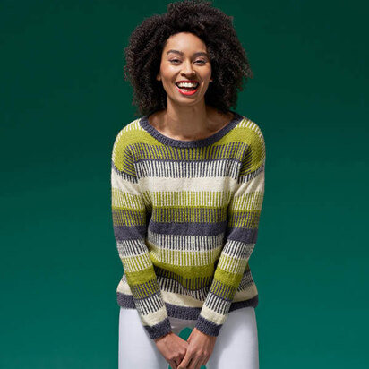 Kim Colour Merge Jumper in West Yorkshire Spinners ColourLab - DBP0147 - Downloadable PDF