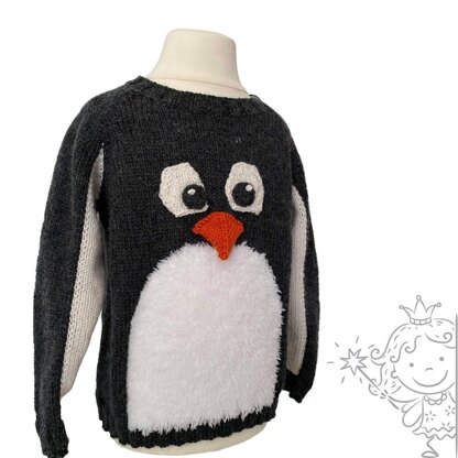 Mr Fluffy Tum Penguin Sweater