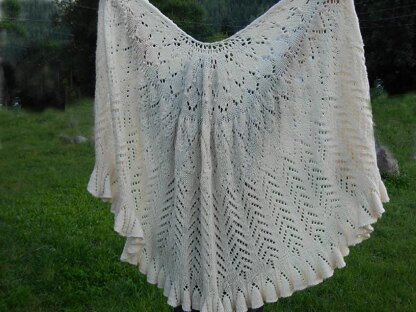 Whispering Wings Lace Shawl