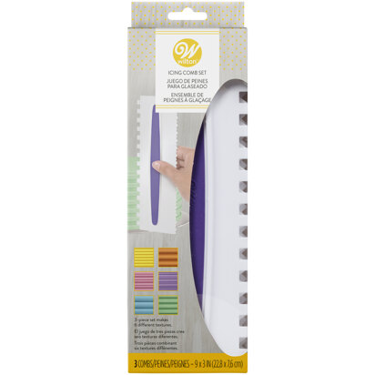 Wilton Icing Smoother Comb Set - 3 Piece