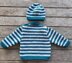 Jupiter - Babies 4ply shoulder buttoning jumper and beanie