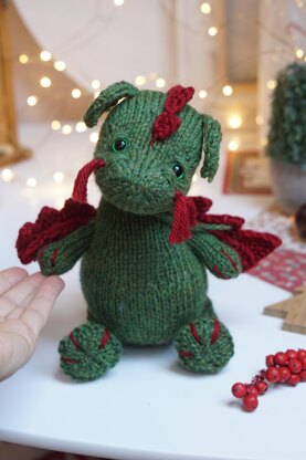 Knitted DRAGON pattern