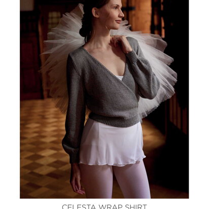 Celesta Wrap Shirt in Novita - 0070012 - Downloadable PDF - knitting pattern