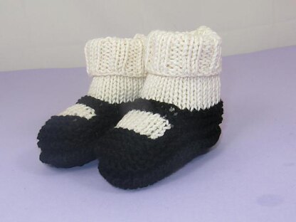 Baby 2x2 Rib Cuff Sock and Slipper Booties