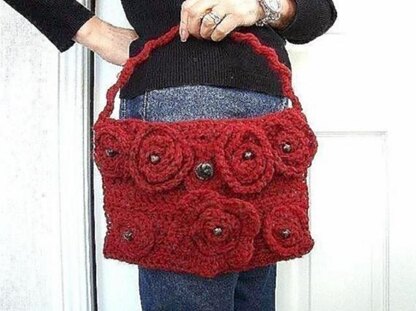 062 ROSE COVERED HANDBAG