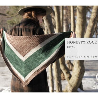Honesty Rock Shawl by Kiyomi Burgin - Shawl Knitting Pattern in The Yarn Collective - knitting pattern
