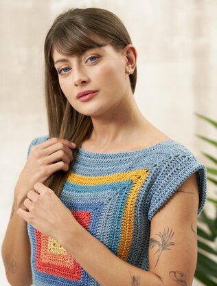 Mirri Crochet Dress and Tank Top by Cassie Ward in West Yorkshire Spinners Elements - DBP0281 - Downloadable PDF