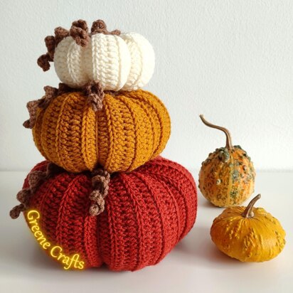 Crochet Fall Pumpkin Centerpiece for Halloween or Thanksgiving