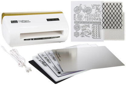 Artdeco Creations Couture Creations Gopower And Emboss Machine US Version - White/Gold