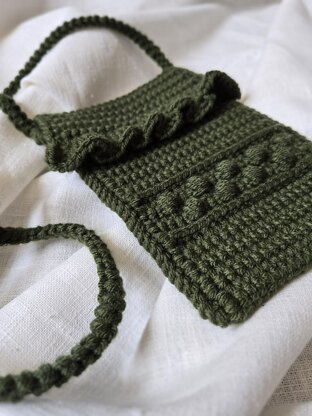 Ruffled Crossbody Purse