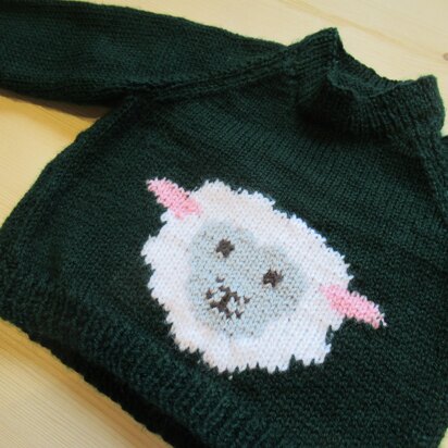 Baby Sheep Motif Jumper