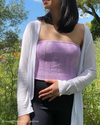 PHOENIX Tube Top || knit tube top pattern, elastic top, basic, stretchy.