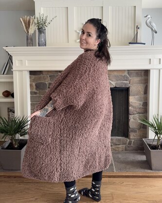 Plush Blanket Cardigan