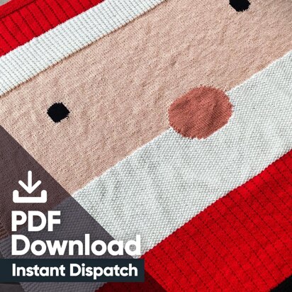 Santa Blanket - knitting pattern