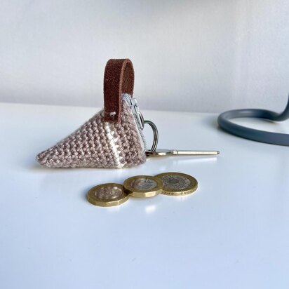 Wedge Coin Pouch Keychain