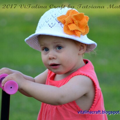 Grassland Flower Panama Hat