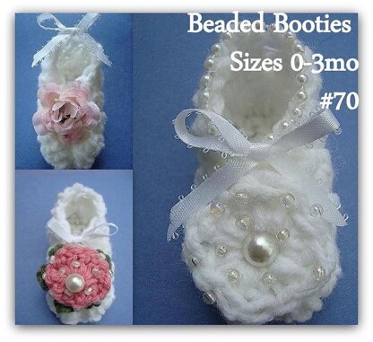 Tiny Beaded Booties