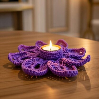 Snowflake Tea Light Holder Crochet Pattern | PDF + Video Tutorial