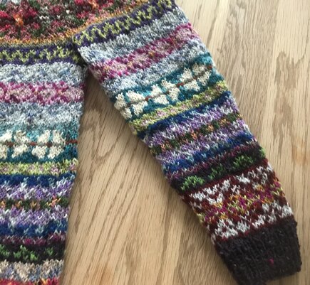 Fairisle dress for girl #4