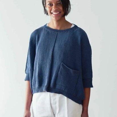 Footloose Sweater in Erika Knight Gossypium Cotton - Downloadable PDF