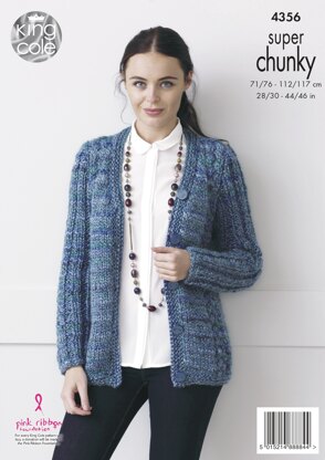 Cardigans in King Cole Gypsy - 4356 - Downloadable PDF