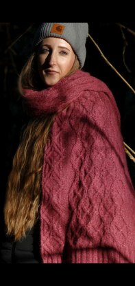 Alhambra ~ a cabled scarf