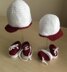 Sporty Baby Bootie & Hat Set N 236