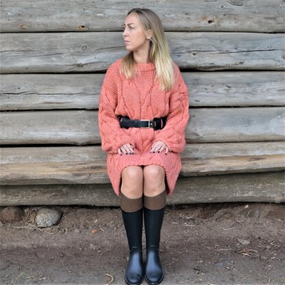 Apricot Pie Sweater-Dress