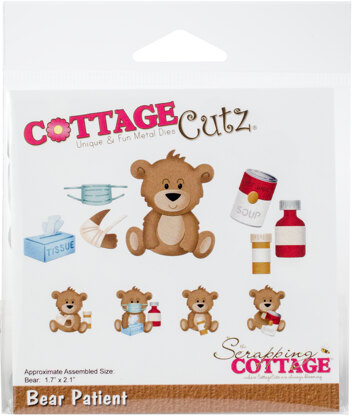 CottageCutz Dies - Bear Patient, 1.7"X2.1"