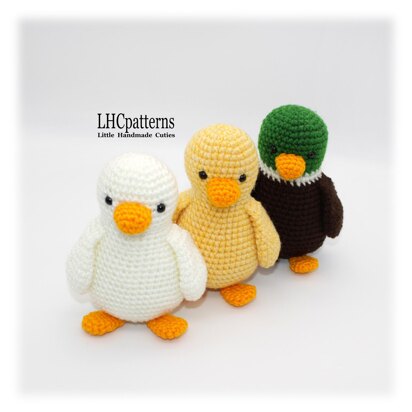 Duck, Chick and Goose Crochet Pattern