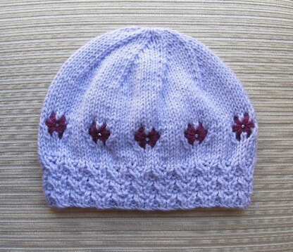 Knit Hat Violet in Size Adult