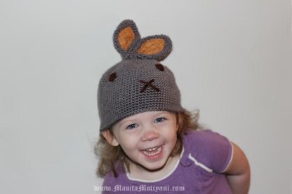 Crochet Easter Bunny Hat Pattern For Children & Newborn Baby