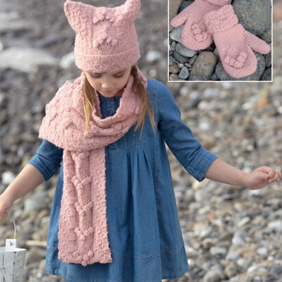 Hat, Scarf and Mittens in Sirdar Supersoft Aran - 2428 - Downloadable PDF