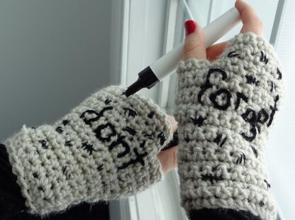 Impossible Astronaut Fingerless Gloves