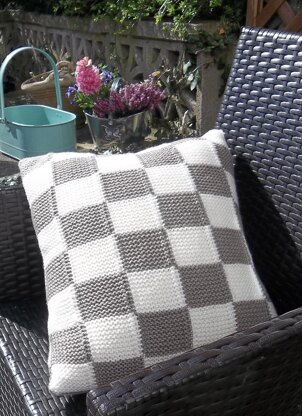 Aran Check Cushion