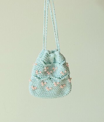 Beaded Mini Drawstring Pouch