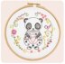 Un Chat Dans L'Aiguille Sacha the Panda Contemporary Printed Embroidery Kit - Multi