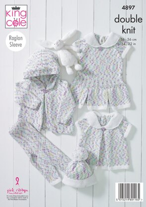 Baby Set in King Cole DK - 4897 - Downloadable PDF