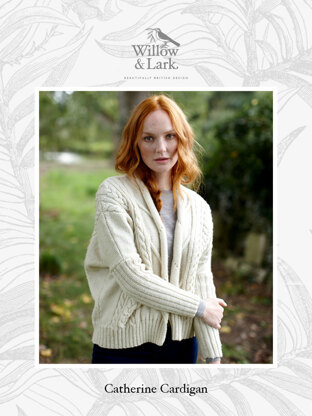 Catherine Cardigan - Knitting Pattern For Women in Willow & Lark Ramble