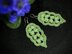 45. Leaf-shaped dangle earrings