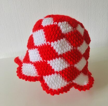 Baby Checkered beanie by HueLaVive