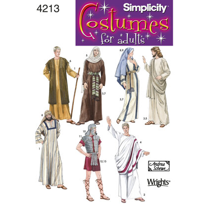 Simplicity Adult Costumes 4213 - Paper Pattern, Size A (XS,S,M,L,XL)