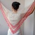 Spring Blossom lace triangle shawl wrap