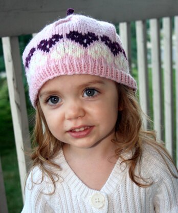 Pink Heart Baby Hat