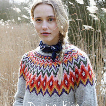 "Juno Sweater" - Sweater Knitting Pattern For Women in Debbie Bliss Aymara - DB213