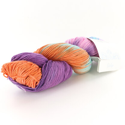 Hand Dyed Cotton Yarn: 8ply lamia Scale 100g/ 165m 