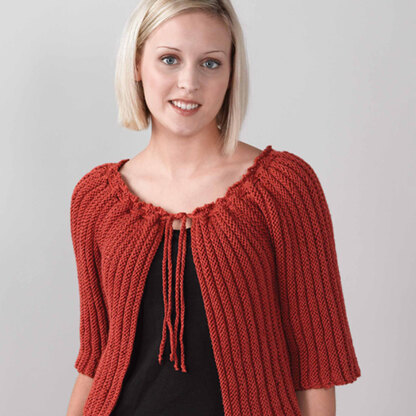 258 Trumpet Flower Cardigan - Knitting Pattern for Women in Valley Yarns Goshen