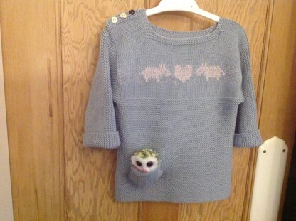 Sheepish jumper with bug pocket