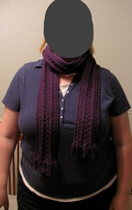 Plaited Cabled Scarf