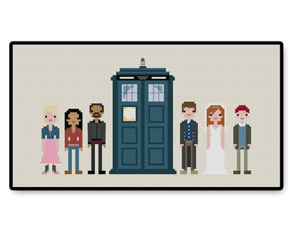 Tenth Doctor's Companions - PDF Cross Stitch Pattern